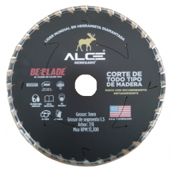 Disco de sierra circular para madera de 6-1/2