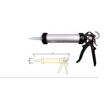 Pistola de silicona forma de tubo 9