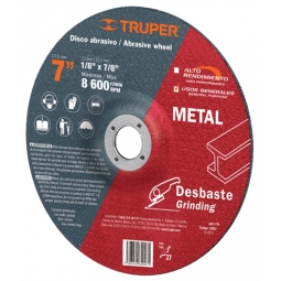 Disco para corte de metal, tipo 27, diámetro 7