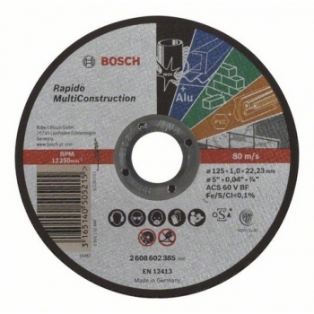 Disco de corte recto rapido multi construction 5