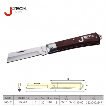 Cuchillo para electricista recto 