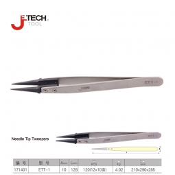 Pinza de punta de aguja antiestatica 130 MM