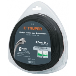 Hilo redondo para desbrozadora, 34 m largo, 3.7 mm, blister