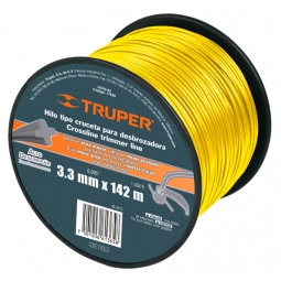 Hilo redondo para desbrozadora, carrete, 142 m , 3.3 mm 