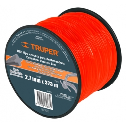 Hilo redondo para desbrozadora, carrete, 373 m, 2.7 mm 