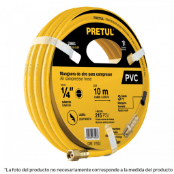 Manguera de PVC para compresor, 5 m x 1/4