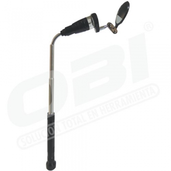 Iman pluma telescopica  20-58 cm led/espejo