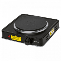 Parrilla electrica quemador tipo disco, negra, Volteck
