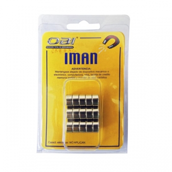 Iman red. neodimio 10 X 5 mm blister con 15 pzas