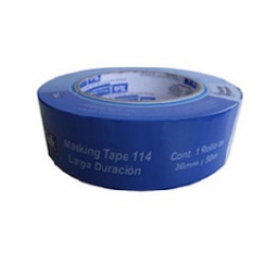 Cinta masking tape 1 x 50 mts azul