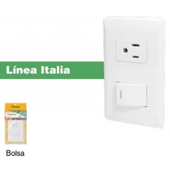 Apagador y contacto con placa