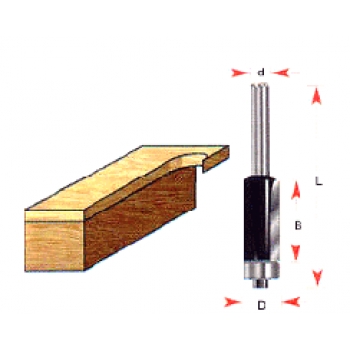 Cuchilla recortador 1/2 d x 1 1/2 b x 3 7/8 l x 