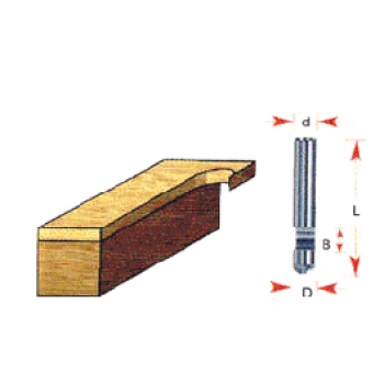 Cuchilla recortador 1/4 d x 1/4 b x 1 1/2 l x 1/4 z