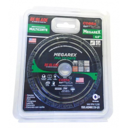Disco de diamante multimaterial megarex de 4.5