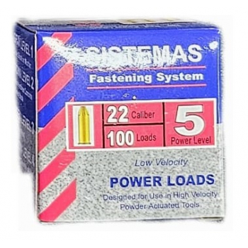 Caja de cartuchos rojos Cal 22