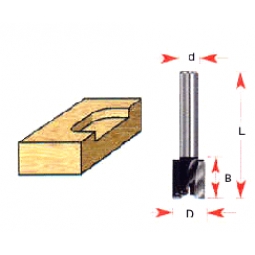 Cuchilla mortajas 1/2 d x 3/4 b x 2 l x 1/4 z