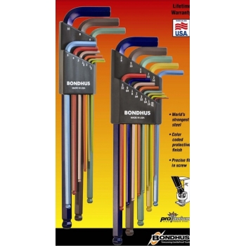 Juego de llaves hexagonales punta bola