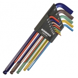 Juego de llaves hexagonales punta bola