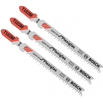 3 Seguetas de sierra caladora para PMMA