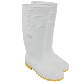 Bota sanitaria blanca, de PVC, talla 10