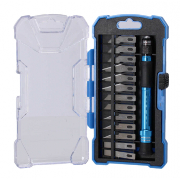 Kit de Navajas tipo Exacto, 14 pzas