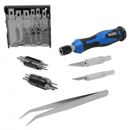 Kit de Desarmadores y Navajas de Precisi