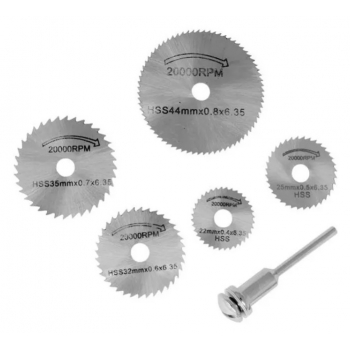 Accesorios Para Esmeril Sierra Mini De 1/8  Set 6 Piezas