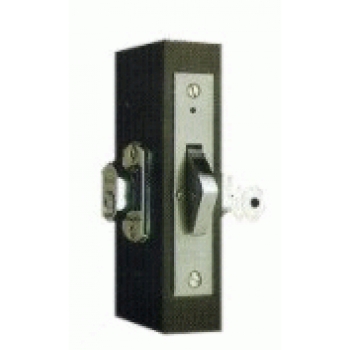 Cerradura p/puerta corrediza de aluminio laton