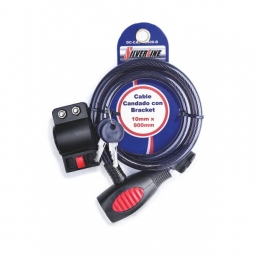 Cable candado calibre 10 x 900mm con bracket
