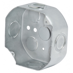 Caja y tapa 4 x 4 octagonales reforzadas