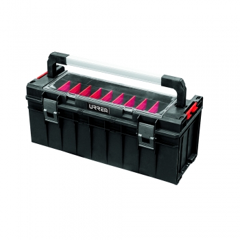Caja portaherramientas plástica modular con organizador