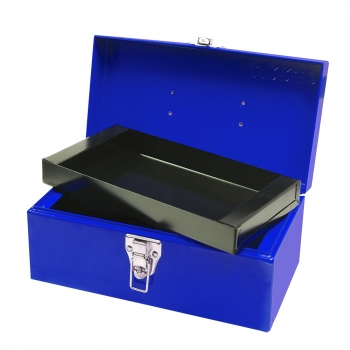 Caja portaherramientas metálica azul 11