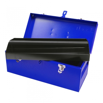 Caja portaherramientas metálica azul 17