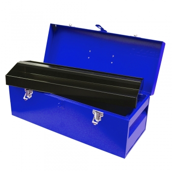 Caja portaherramientas metálica azul 20