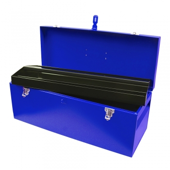 Caja portaherramientas metálica azul 24