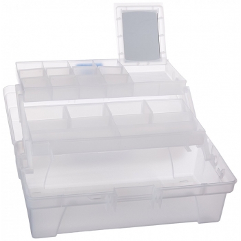 Caja vanity transparente de 36 cm