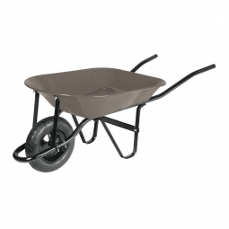 Carretilla 4.5 ft3, neum.ref, bastidor bipartido, gris