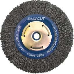 Cepillo circular de alambre ondulado Easy-cut 6