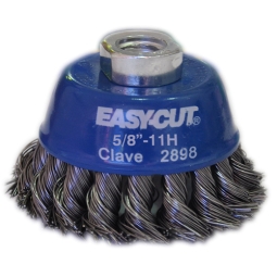 Cepillo tipo copa de alambre trenzado Easy-cut 3