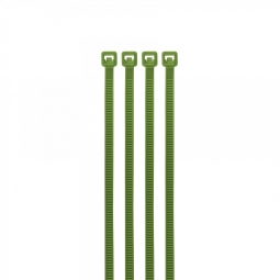 Cincho plástico verde 18 lb, 10 cm bolsa con 100 piezas