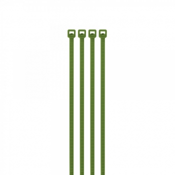 Cincho plástico verde 40 lb, 15 cm bolsa con 50 piezas