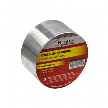 Cinta de aluminio 10mx50mm