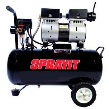 Compresor SPRAYIT 1 HP, Tanque 24 L. SILENCIOSO