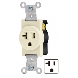 Contacto sencillo redondo, 20 A