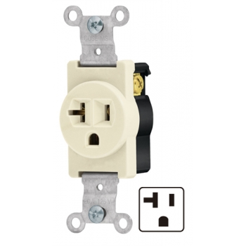 Contacto sencillo redondo, 20 A