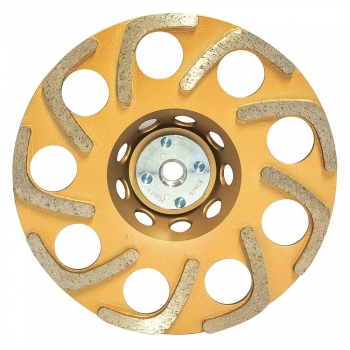 Copa diamantada tipo boomerang para desbaste