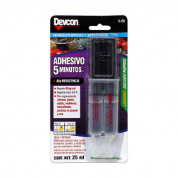 Adhesivo epoxico rapido jeringa 25 ml