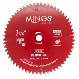 Disco de corte de madera 7-1/4