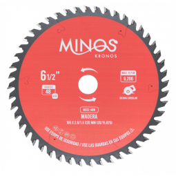 Disco de corte de madera 6-1/2