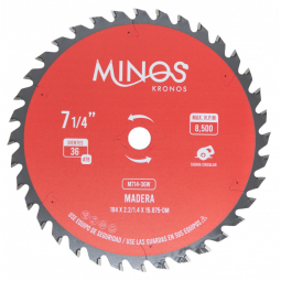 Disco de corte de madera 7-1/4